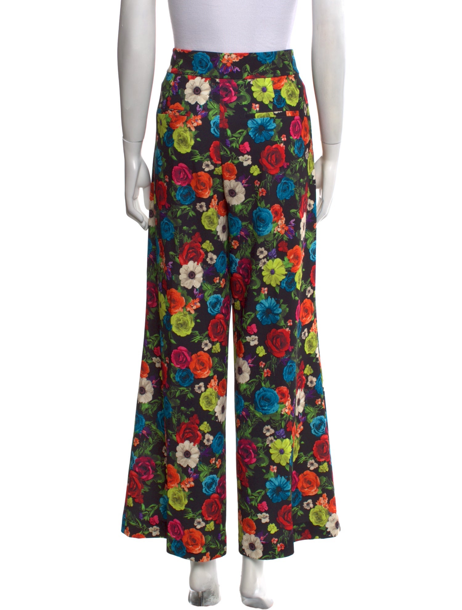 Alice + Olivia Floral Print Wide Leg Pants